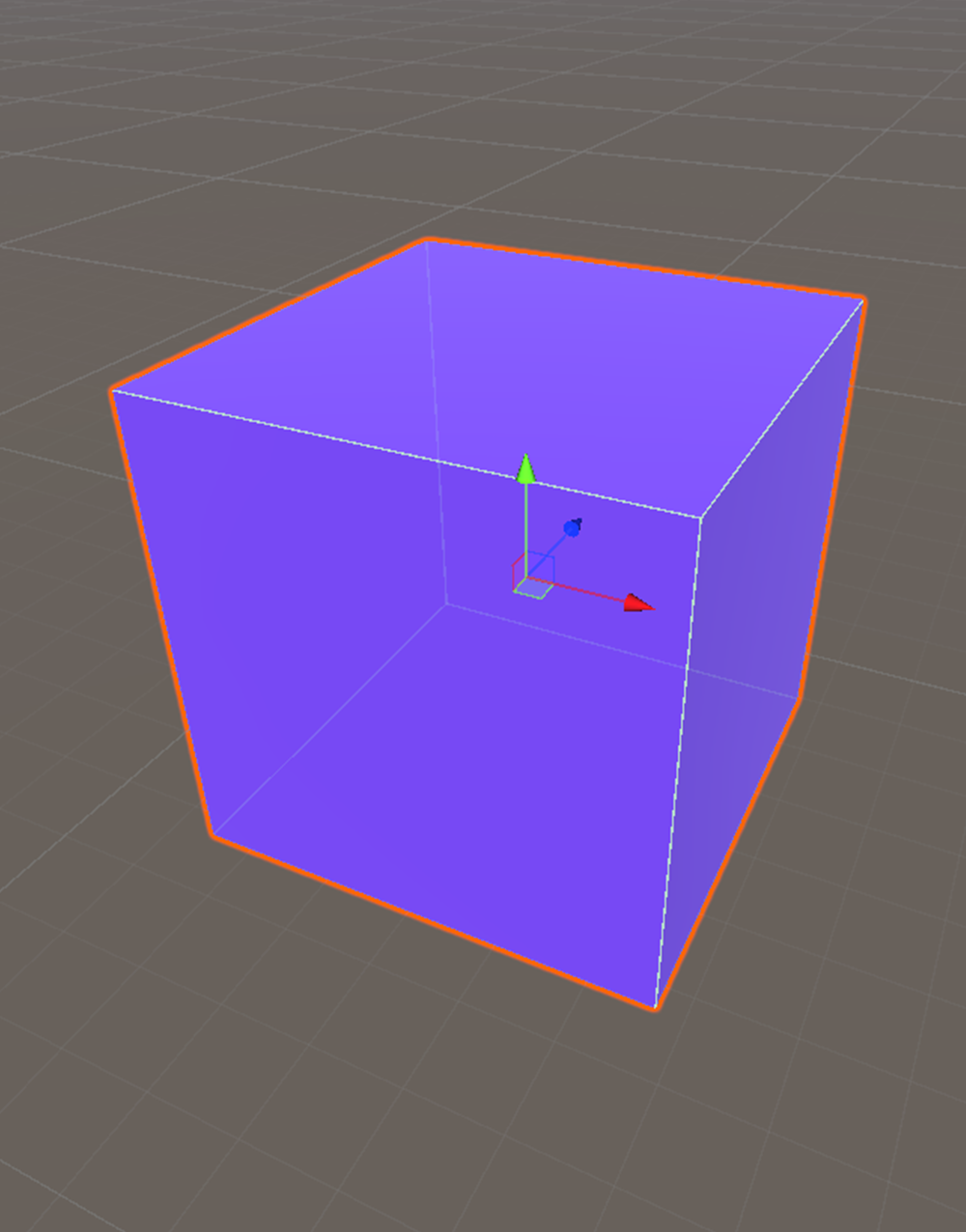 Cube in editor